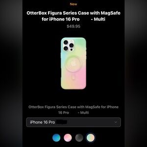 NEVER OPENED OtterBox Figura MagSafe Case - Pastel Green, Yellow, Pink Gradient